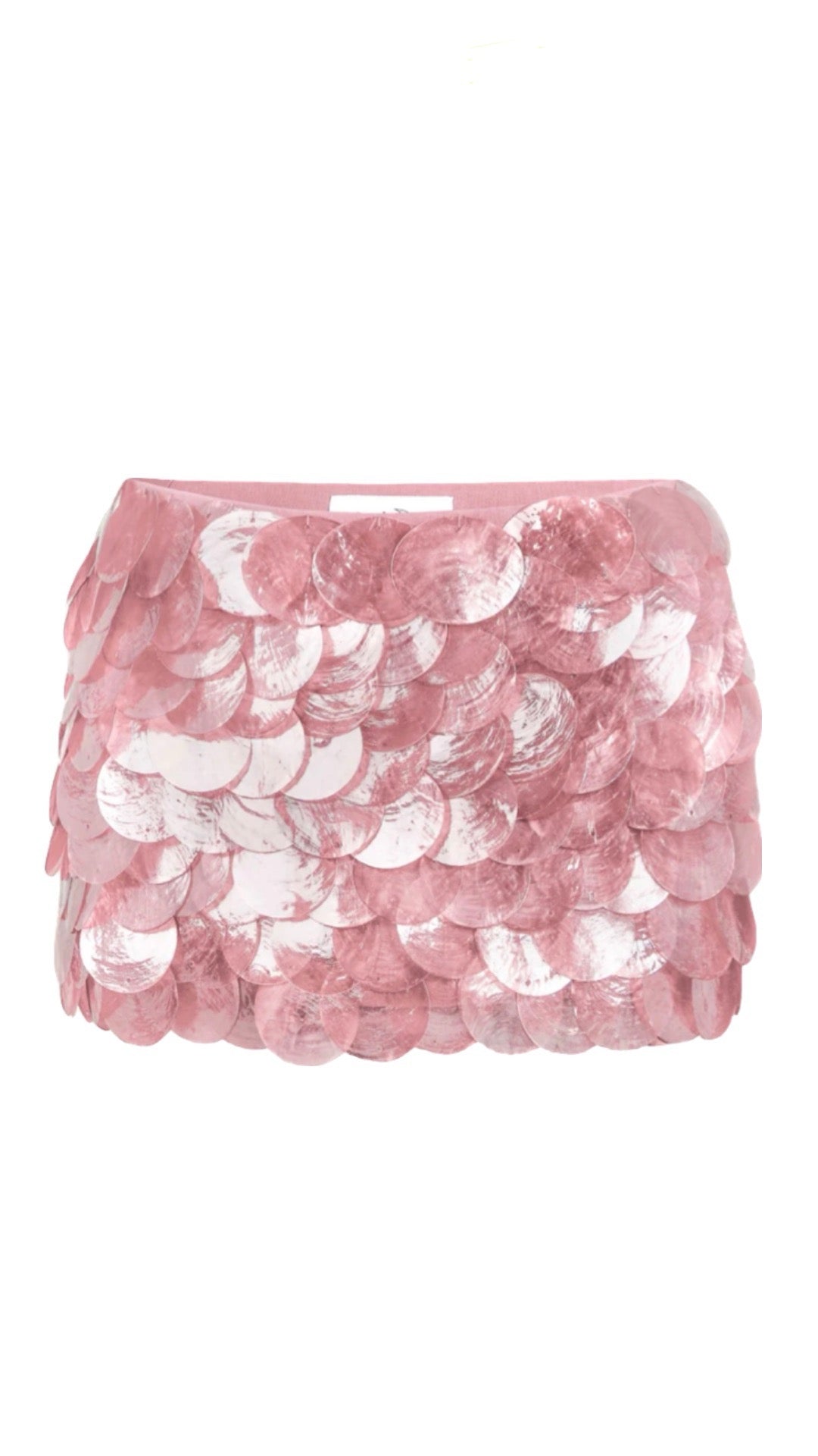 Glazed Sequin Mini Skirt