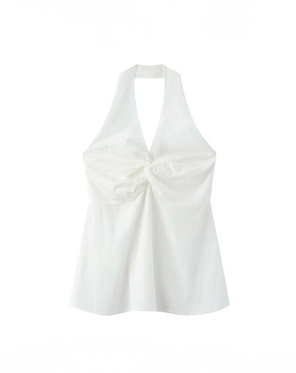 Sculpted Knot Halter Neck