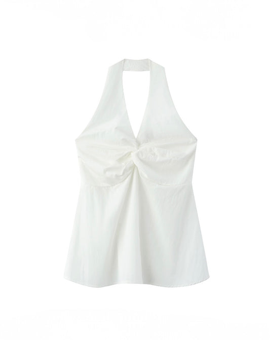 Sculpted Knot Halter Neck
