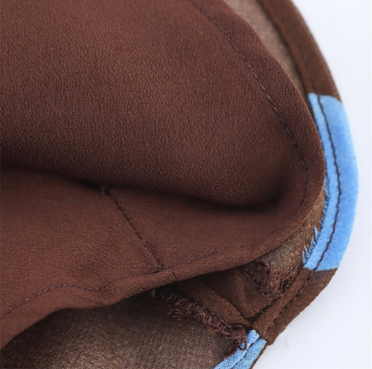 Brown Polka Dot Halter Two-Piece Set