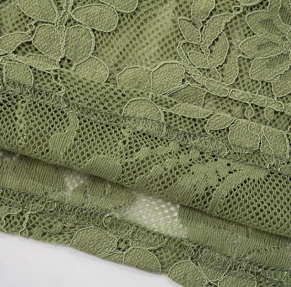 Sheer Lace Cami & Draped Maxi Skirt