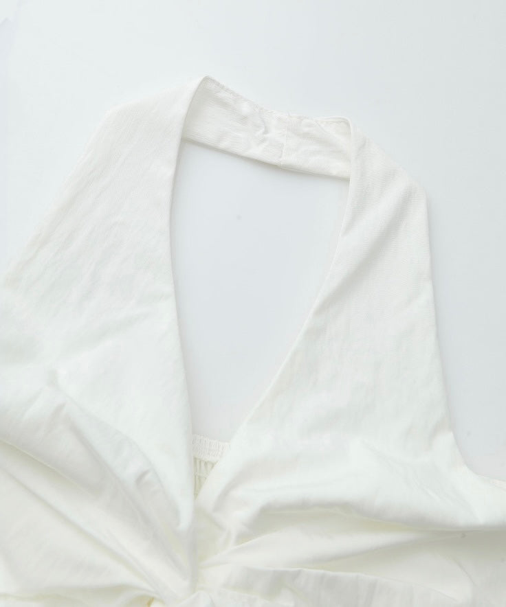 Sculpted Knot Halter Neck