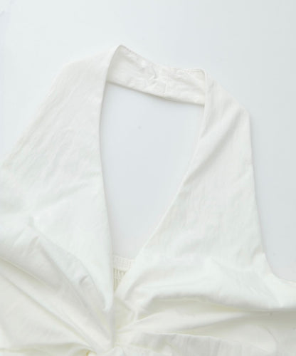 Sculpted Knot Halter Neck