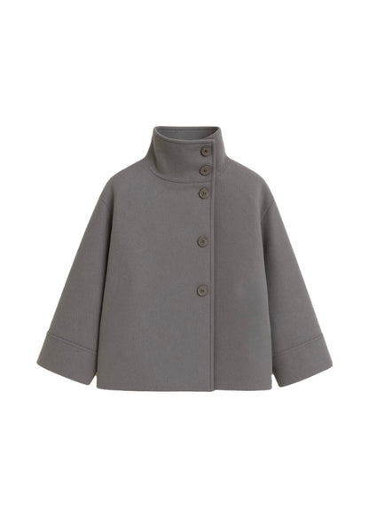 Short Funnel Neck Coat