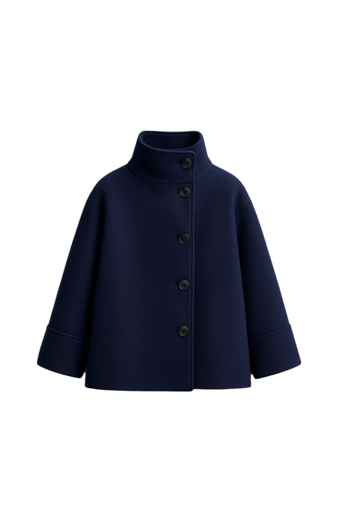 Short Funnel Neck Coat